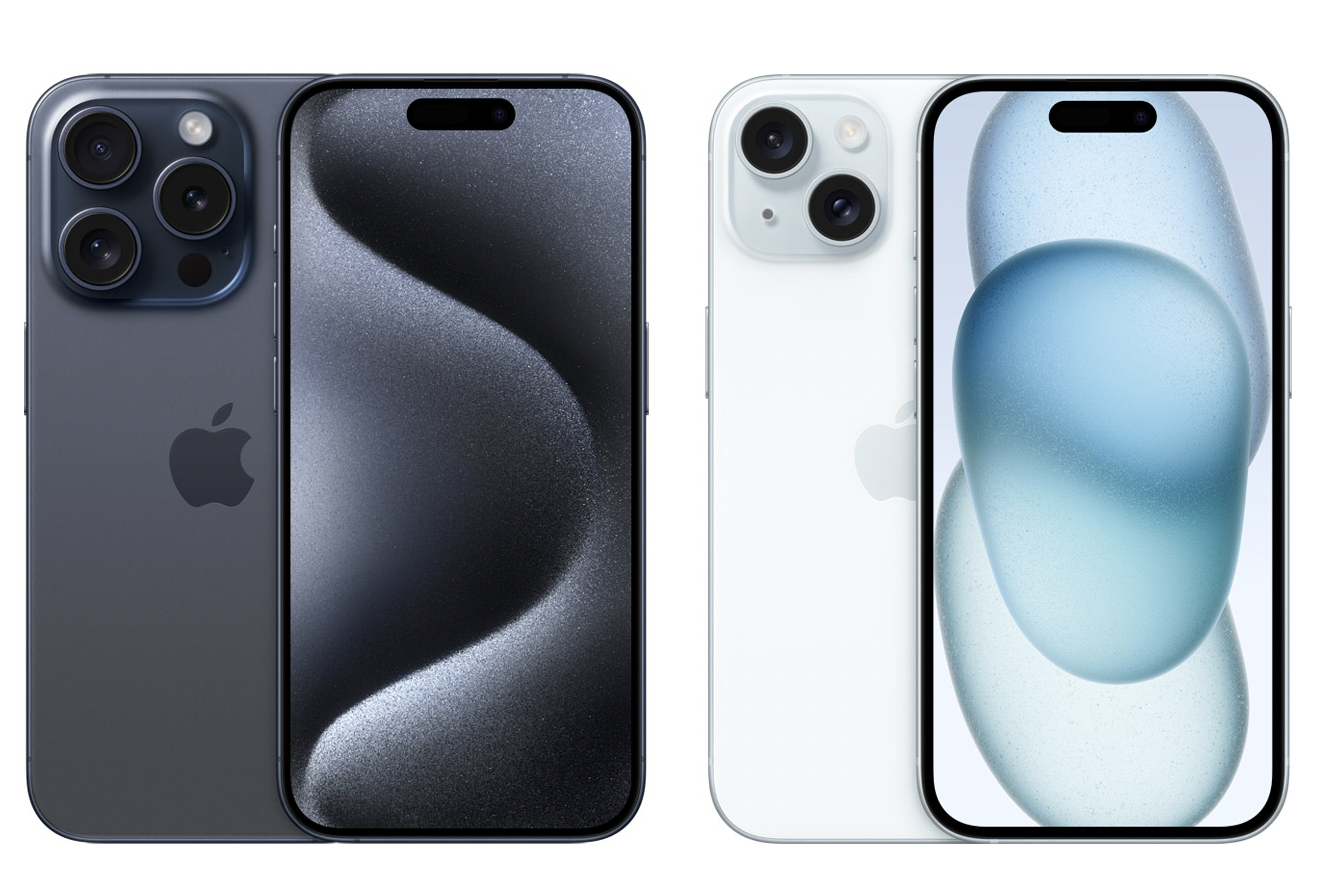 Hai màu xanh mang hai sắc thái hoàn toàn khác biệt giữa iPhone 15 Xanh Blue và dòng cao cấp iPhone 15 Pro.